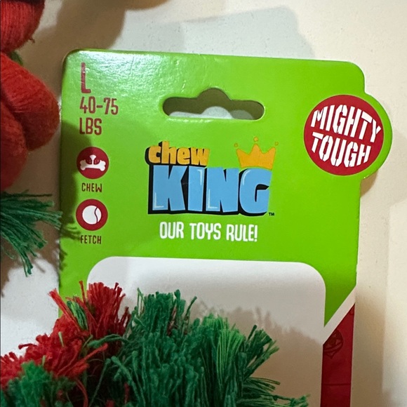 Chew King Large Dog Rope Toy Christmas - Picture 2 of 3